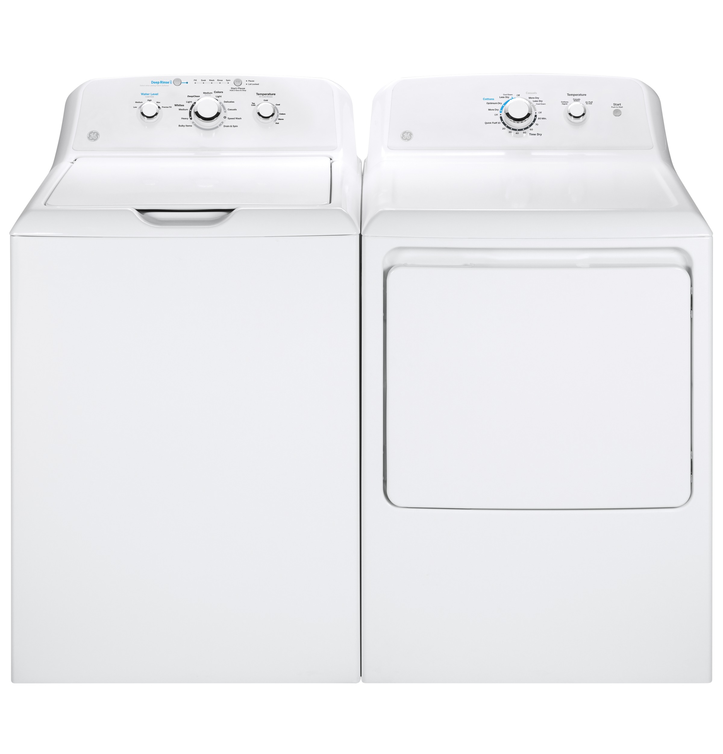 View GE 4.0 cu ft Washer and 7.2 Cu ft Dryer Laundry Pair